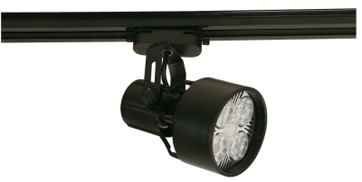 Lámpara de techo negra riel 20W