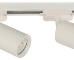 Lámpara de techo riel blanco 2 luces