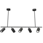 Lámpara Colgante Metal Negro Moderna