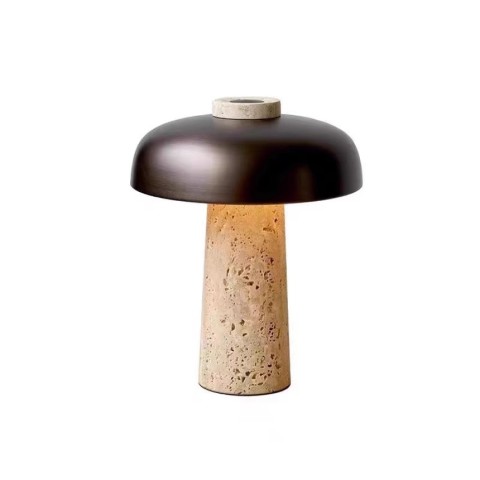 Lámpara de Mesa Metal y Mármol