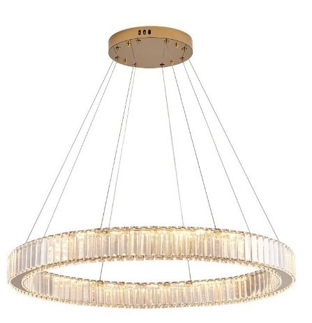 Lámpara Colgante Aro Dorado 60cm