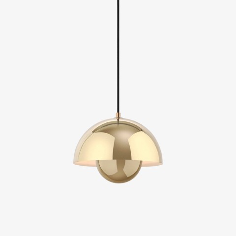Lámpara Colgante Dorada Elegante Metal