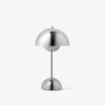 Lámpara de Mesa Metal Cromado Elegante