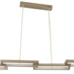 Lámpara colgante LED níquel 36W cálida