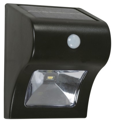 Aplique LED Negro Sensor Movimiento