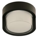 Lámpara LED de techo negra 15W