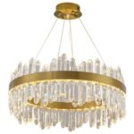 Lámpara Colgante LED Dorada Elegante