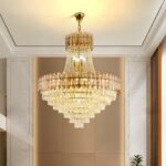 Lámpara Colgante Dorada Elegancia Cristal