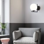 Aplique de Pared Negro Elegante