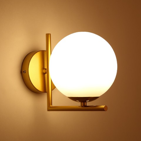 Aplique de Pared Dorado Elegante