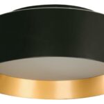 Lámpara de techo LED negra 15W