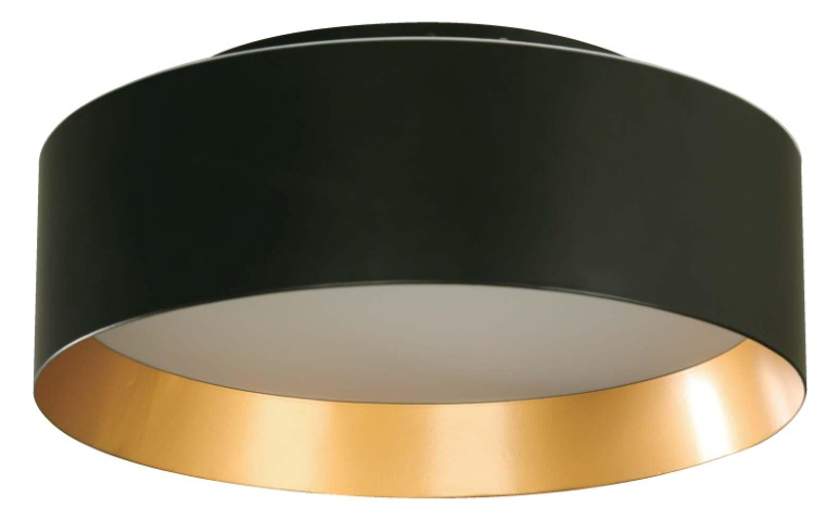 Lámpara de techo LED negra 15W