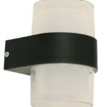Aplique de pared LED negro moderno