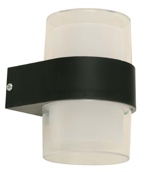 Aplique de pared LED negro moderno