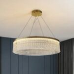 Lámpara Colgante Dorada LED Elegante