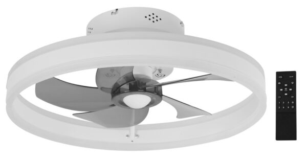 Ventilador LED inteligente techo blanco