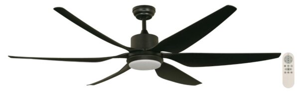 Ventilador LED Inteligente de Techo 66 Negro