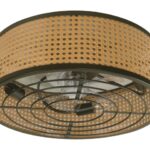 Ventilador de Techo Rattan 12" DC