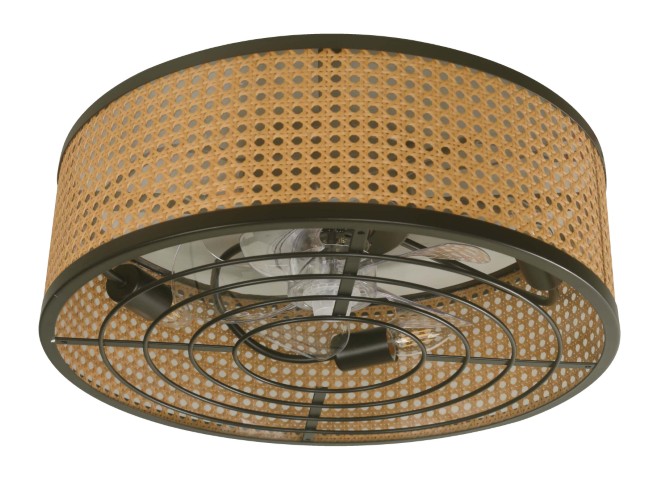 Ventilador de Techo Rattan 12" DC