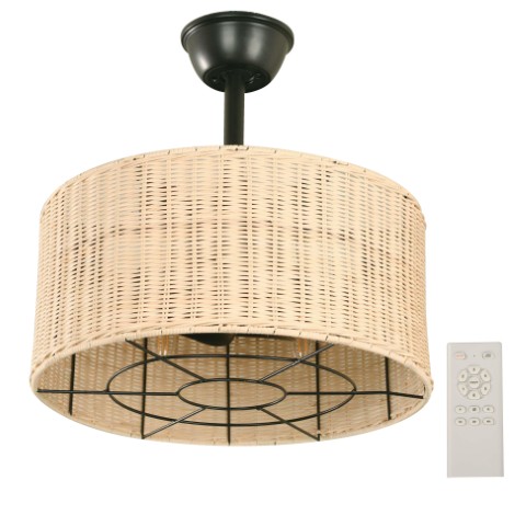 Ventilador de Techo Rattan 40W DC