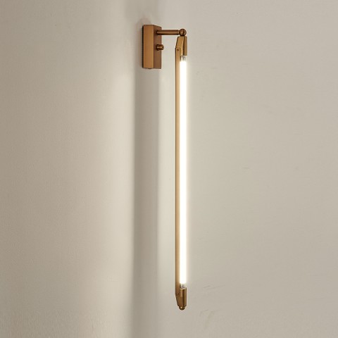 Aplique de Pared LED Metal Dorado