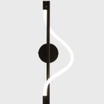 Aplique LED negro hierro 15W moderno