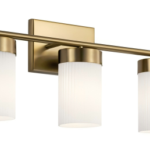 Aplique de pared cobre con vidrio frost
