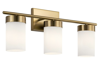 Aplique de pared cobre con vidrio frost