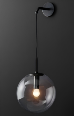 Aplique de Pared Moderno Vidrio Esfera