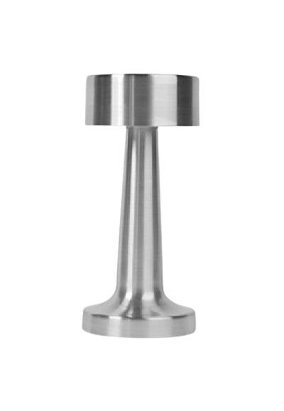 Lámpara de Mesa Recargable Cromo Elegante