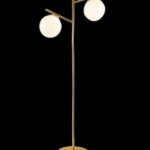 Lámpara de Piso Metal Dorado Elegante