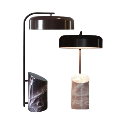 Lámpara de mesa LED negro elegante