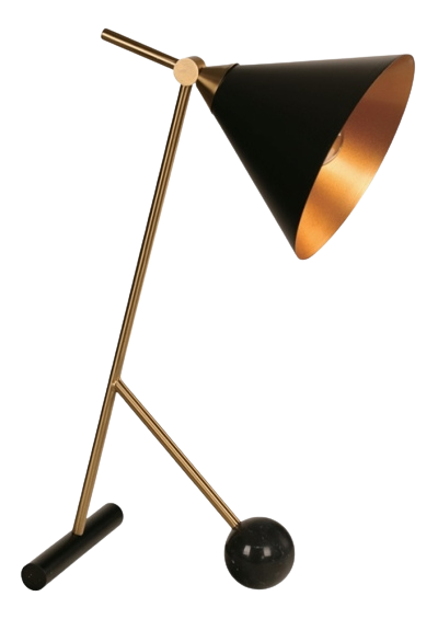 Lámpara de Mesa Negra 60W Elegante