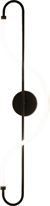 Aplique de Pared LED Negro Moderno