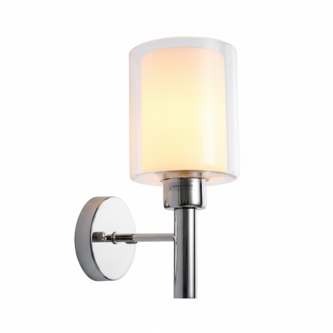 Aplique de Pared Interior Cromo Elegante