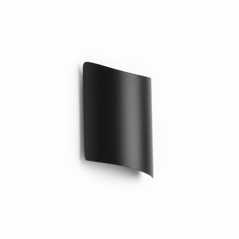 Aplique LED negro para exterior moderno